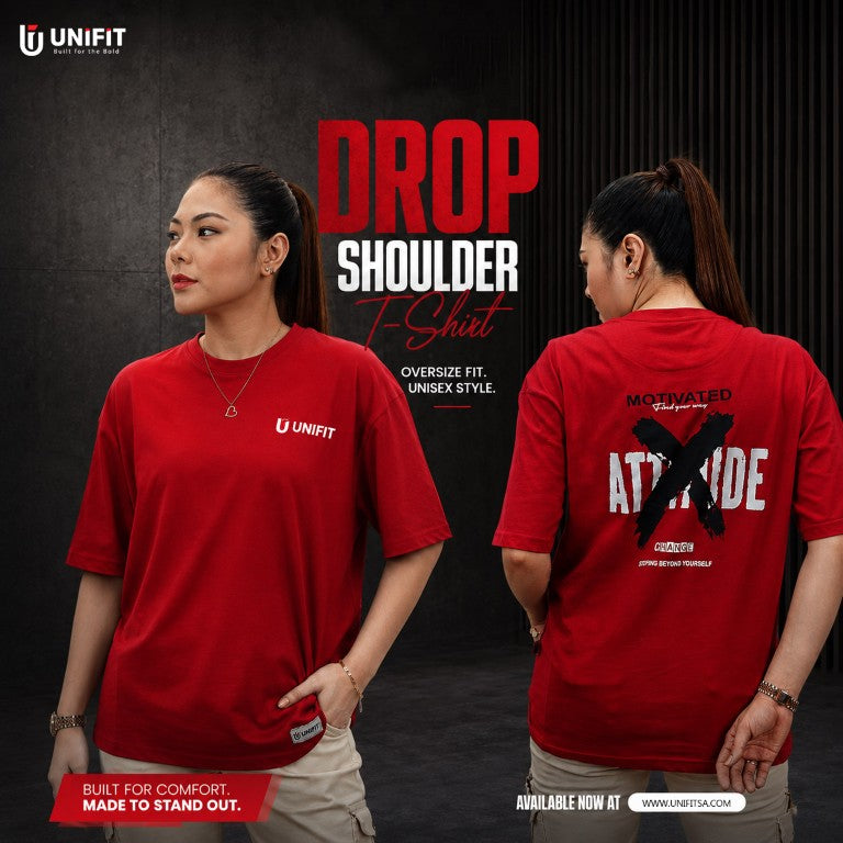 UNIFIT "Attitude Change" Oversized Drop Shoulder T-Shirt
