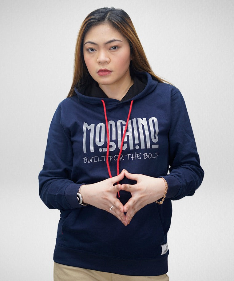 Moschino Unisex Hoodies - Navy Blue