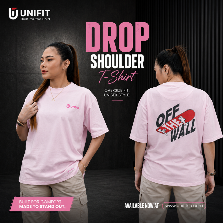 UNIFIT "Off The Wall" Skate Oversized Drop Shoulder T-Shirt