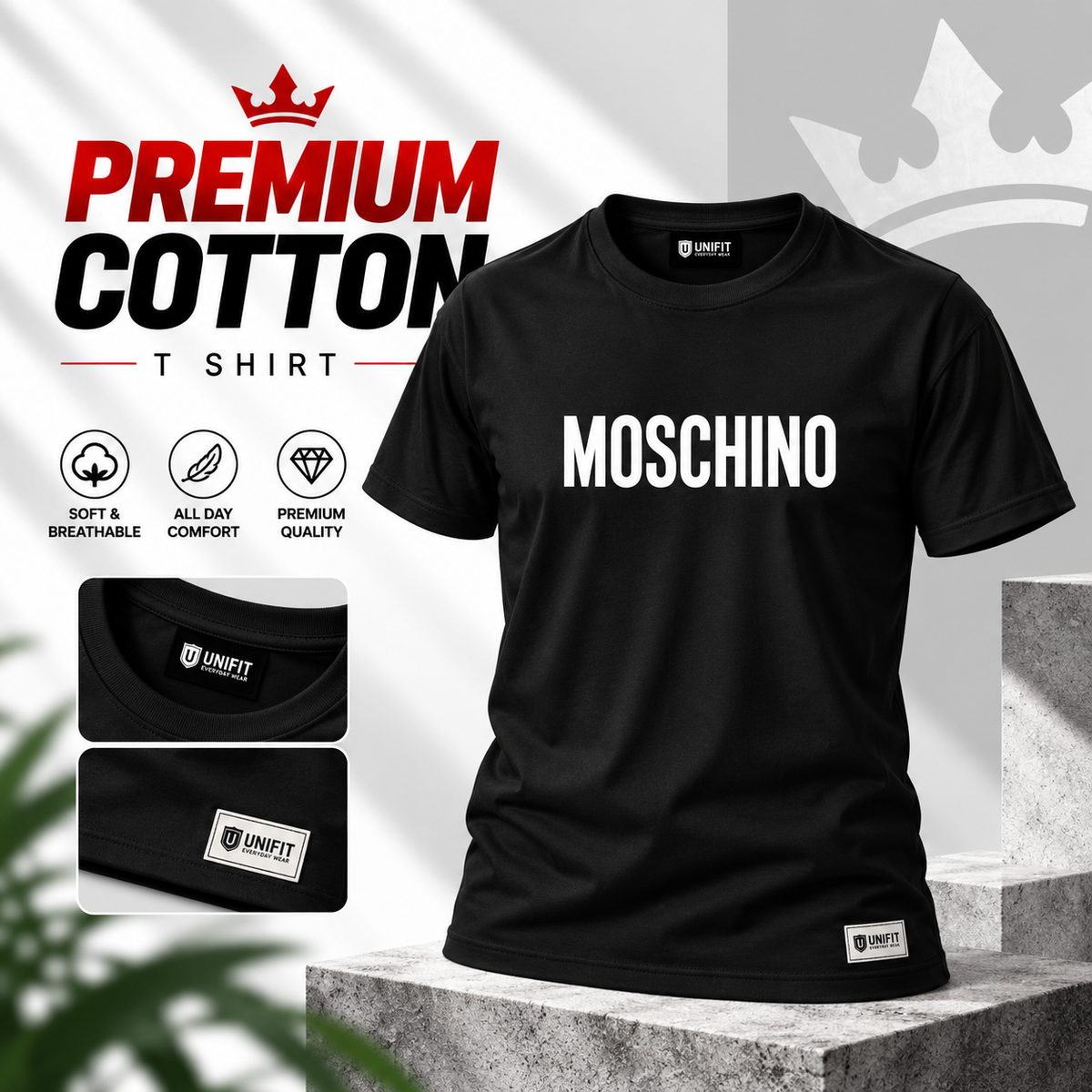 Unisex premium T-shirt-MOSCHINO
