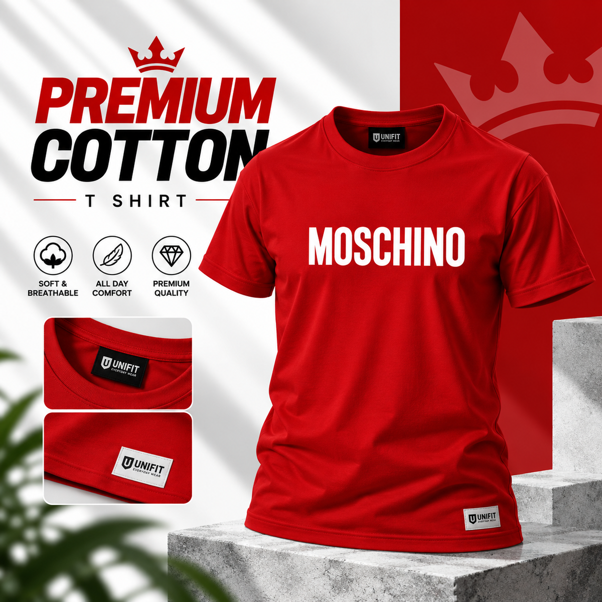 Unisex premium T-shirt-MOSCHINO