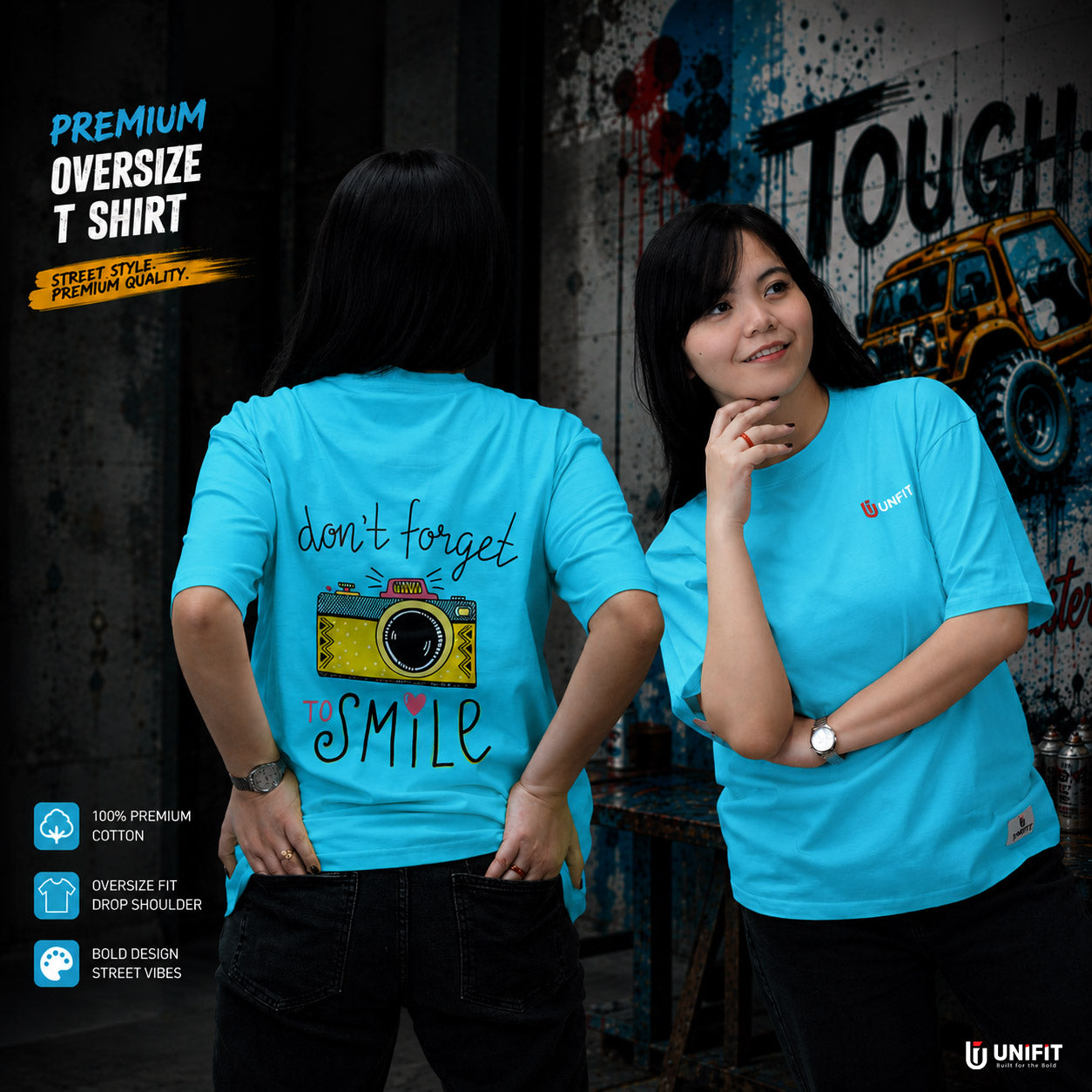 Oversize t shirt Smile